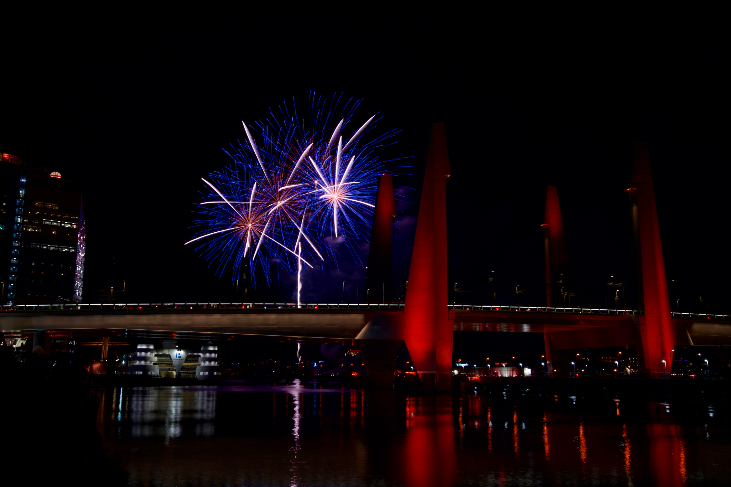 Fireworks — Sweden. Photograph by Karl Evans.
