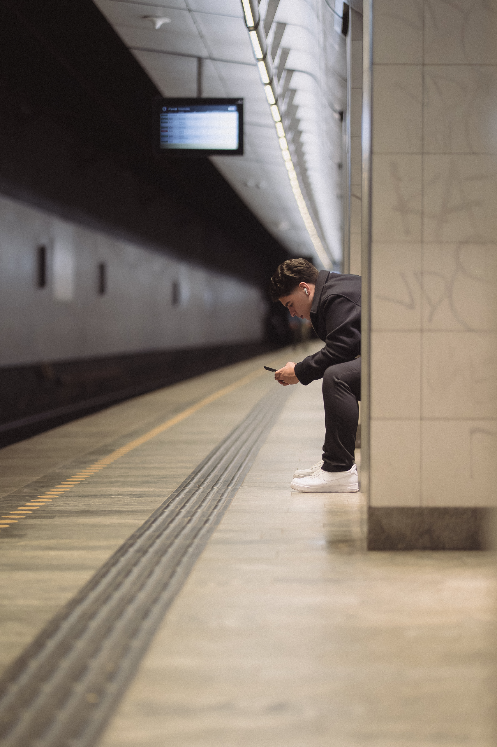 Waiting for the train — Denmark. Photograph by Karl Evans.
