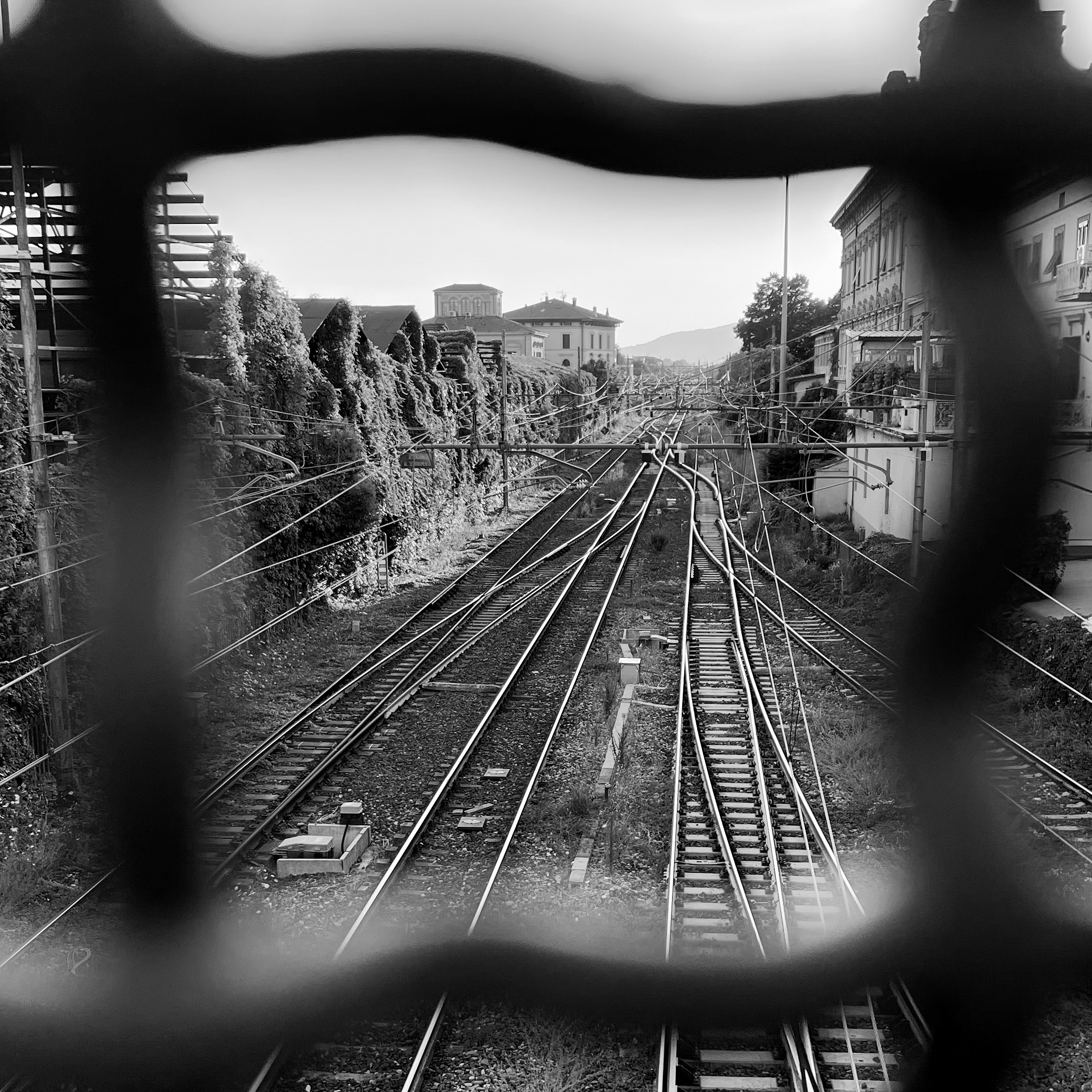Waiting for the train — Italy. Photograph by Karl Evans.